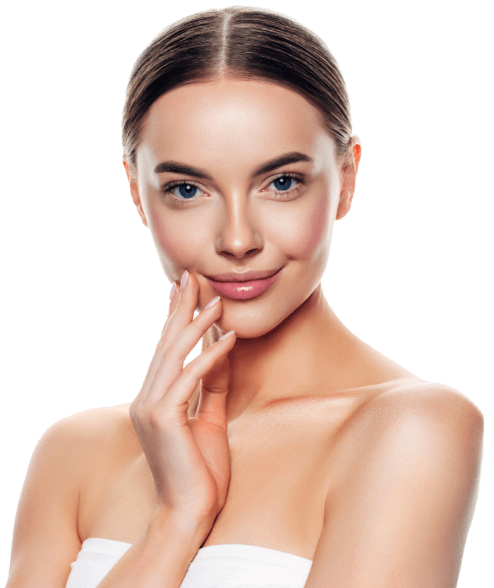 Young woman posing with a hand on the chin | Aesthetics & Wellness | Wellness Marketplace Spa