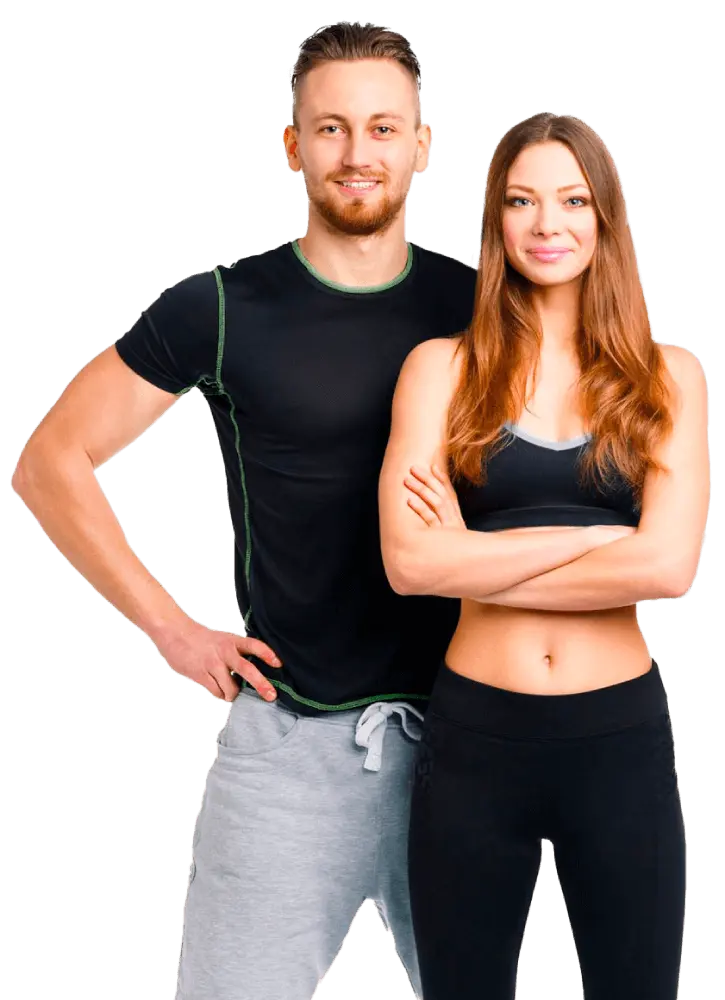 Beautiful fitness couple posing | Body Sculpting | Wellness Marketplace Spa